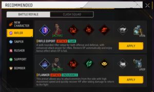 Free Fire Character Combination Codes